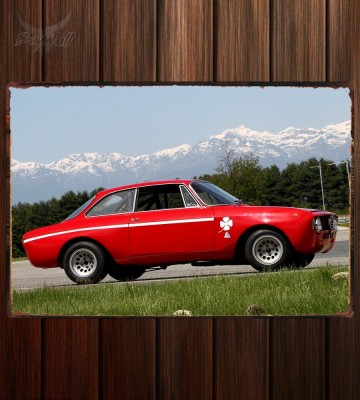 Металлическая табличка Alfa Romeo Giulia 1300 GTA Junior Corsa (105)